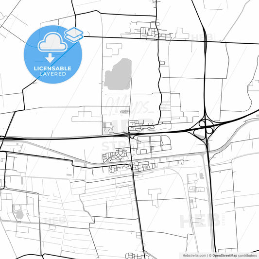 Layered PDF map of Midden-Groningen, Groningen, Netherlands