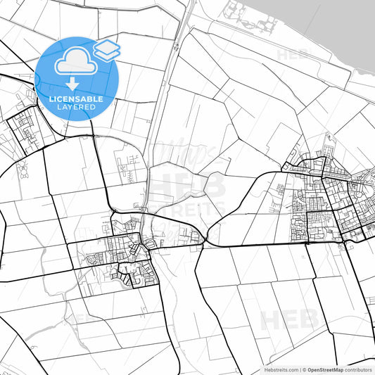 Layered PDF map of Goeree-Overflakkee, South Holland, Netherlands