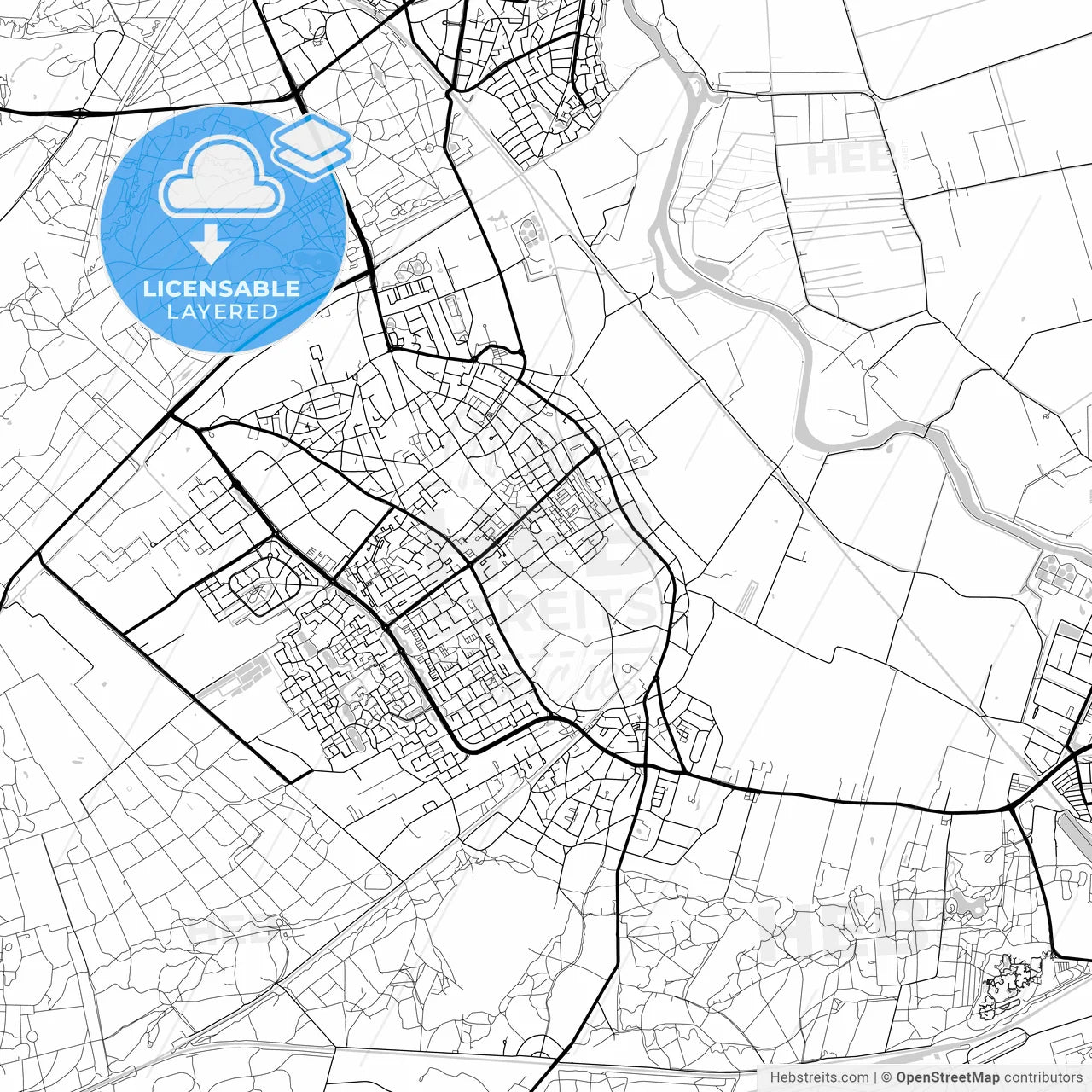 Layered PDF map of Soest, Utrecht, Netherlands