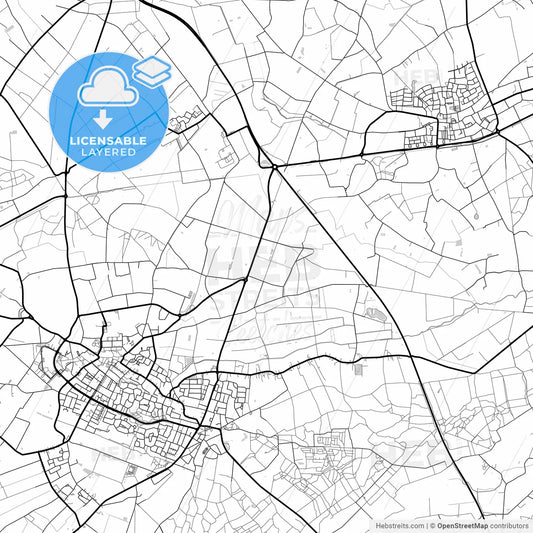 Layered PDF map of Peel en Maas, Limburg, Netherlands
