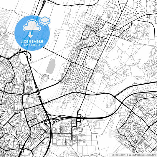 Layered PDF map of De Bilt, Utrecht, Netherlands
