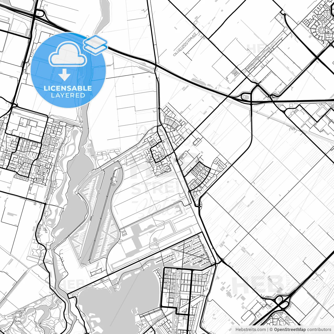 Layered Pdf Map Of Zuidplas, South Holland, Netherlands – HEBSTREITS