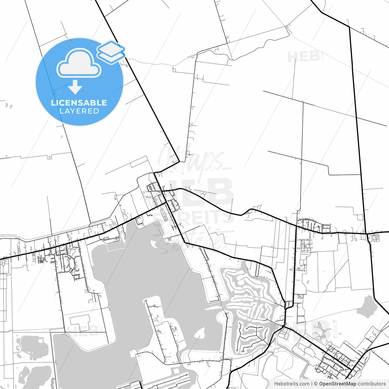 Layered PDF map of Oldambt, Groningen, Netherlands