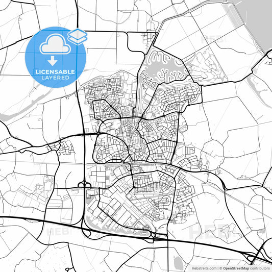 Layered PDF map of Goes, Zeeland, Netherlands