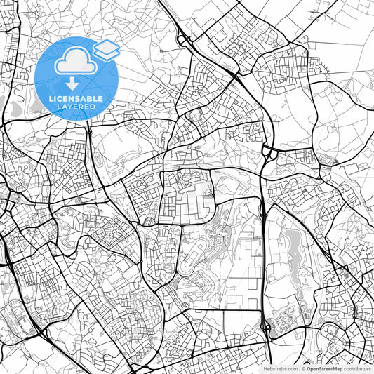 Layered PDF map of Landgraaf, Limburg, Netherlands
