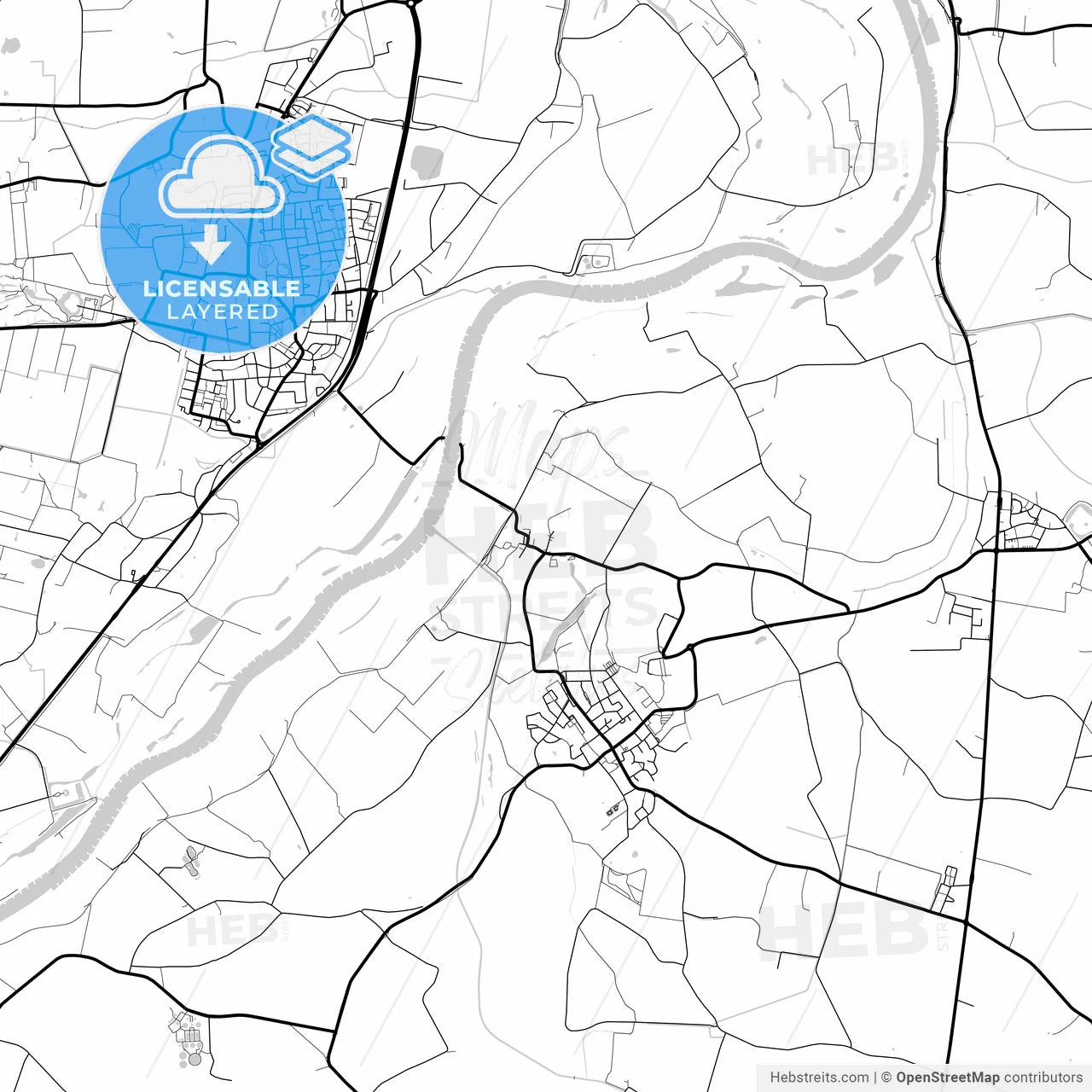 Layered PDF map of Bronckhorst, Gelderland, Netherlands