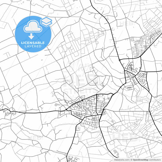 Layered PDF map of Leudal, Limburg, Netherlands