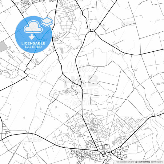 Layered PDF map of Noordenveld, Drenthe, Netherlands