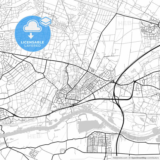 Layered PDF map of Renkum, Gelderland, Netherlands