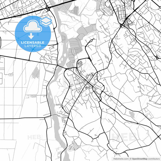 Layered PDF map of Ílhavo, Aveiro, Portugal