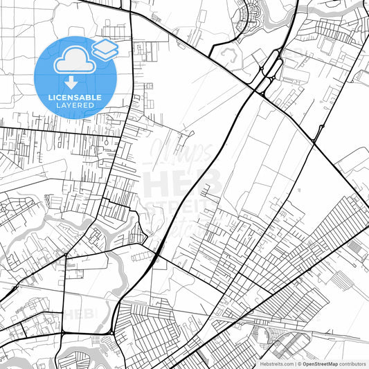 Layered PDF map of Voluntari, Ilfov, Romania