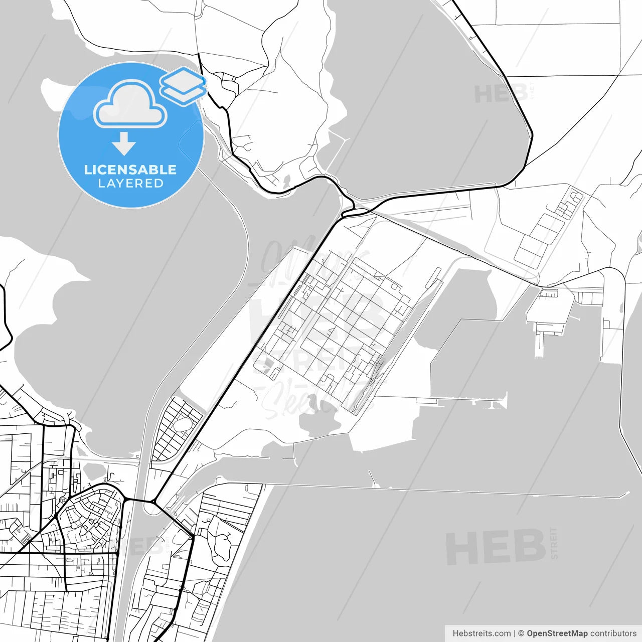 Layered PDF map of Năvodari, Constanța, Romania