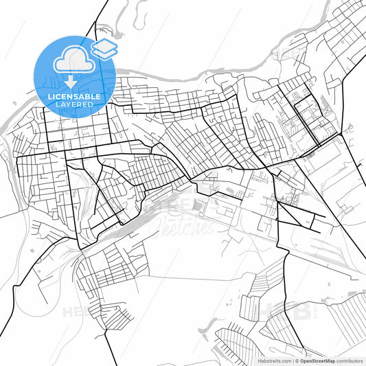 Layered PDF map of Balashov, Saratov Oblast, Russia