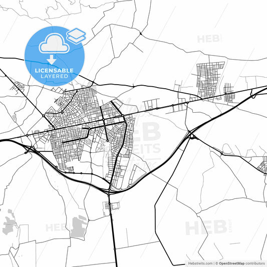 Layered PDF map of El Ejido, Almería, Spain