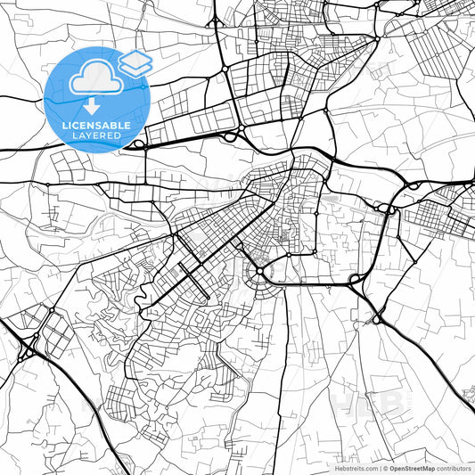 Layered PDF map of Torrent, Valencia, Spain