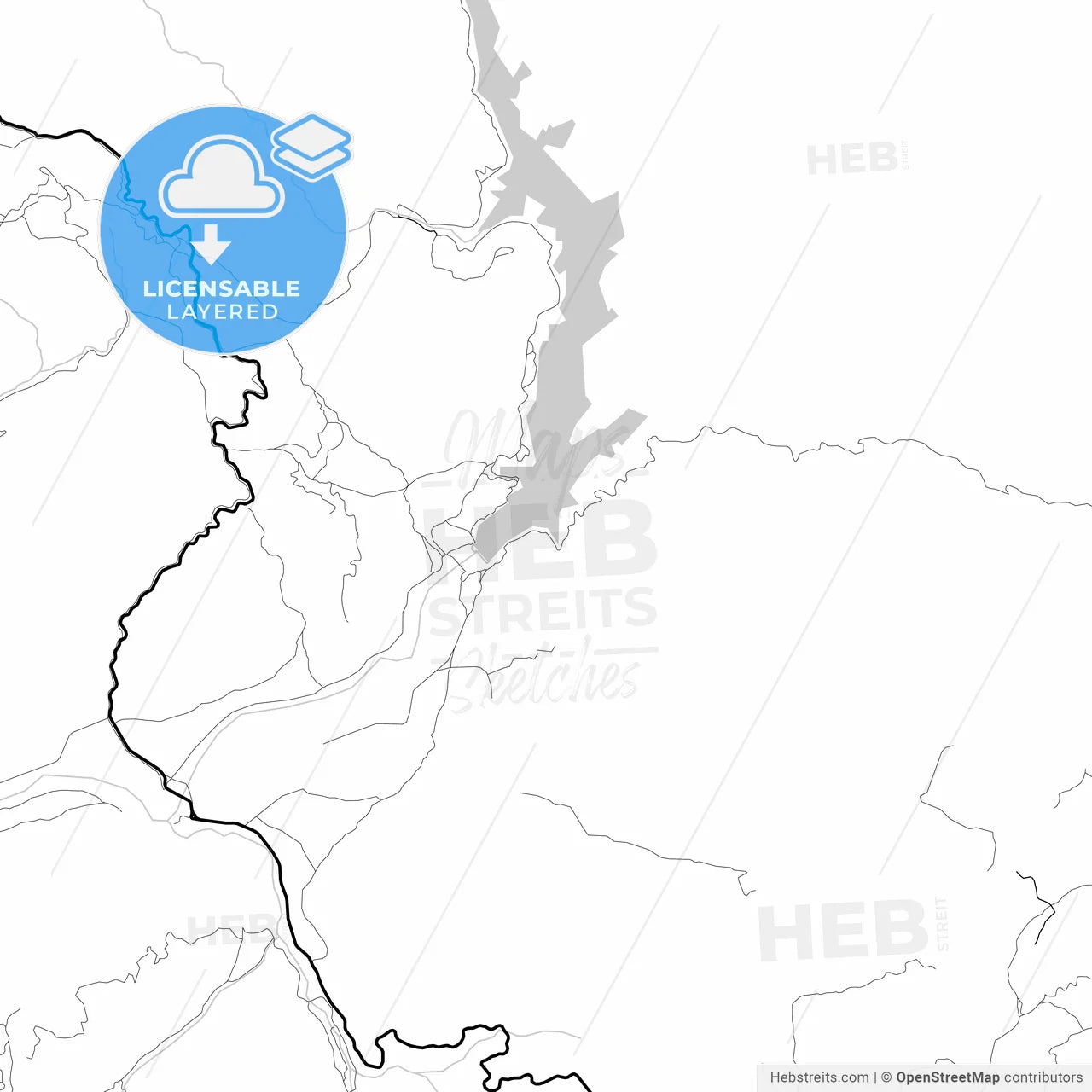 Layered PDF map of Campiña, Jaén, Spain