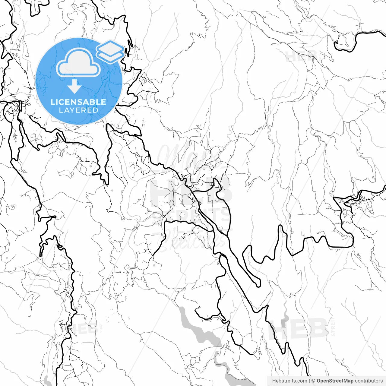 Layered PDF map of Santa Lucía, Las Palmas, Spain
