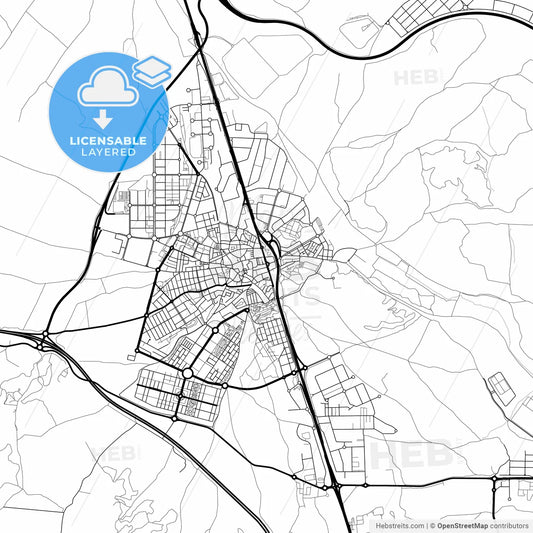 Layered PDF map of Valdemoro, Madrid, Spain