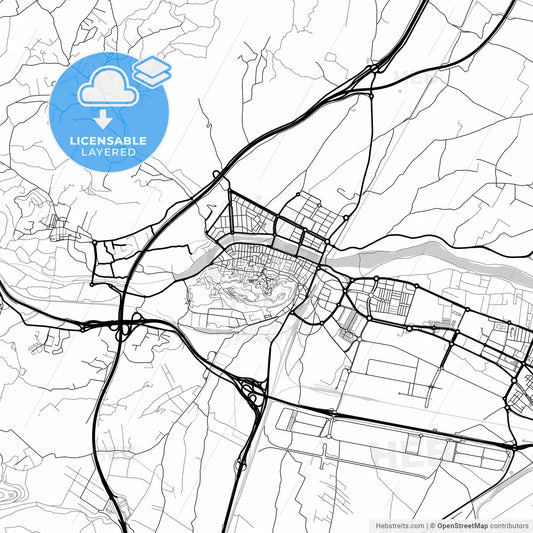 Layered PDF map of Groa de Murviedro, Valencia, Spain