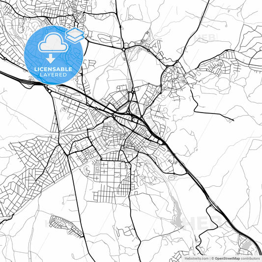 Layered PDF map of Collado-Villalba, Madrid, Spain