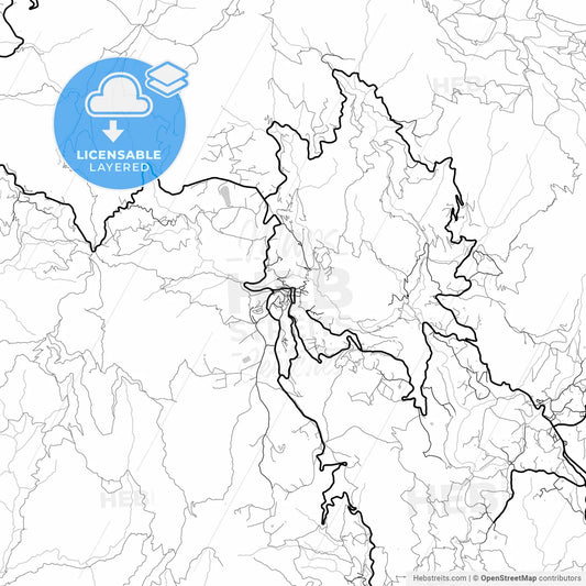 Layered PDF map of San Bartolomé de Tirajana, Las Palmas, Spain