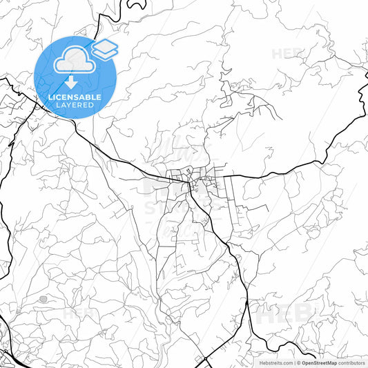 Layered PDF map of Calvià, Balearic Islands, Spain