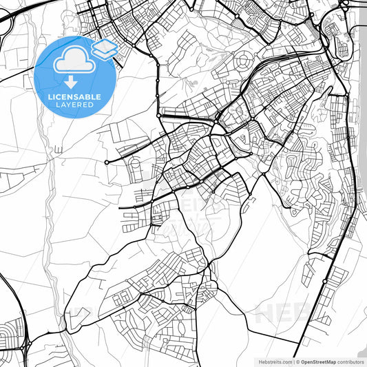 Layered PDF map of Mairena del Aljarafe, 41927, Spain