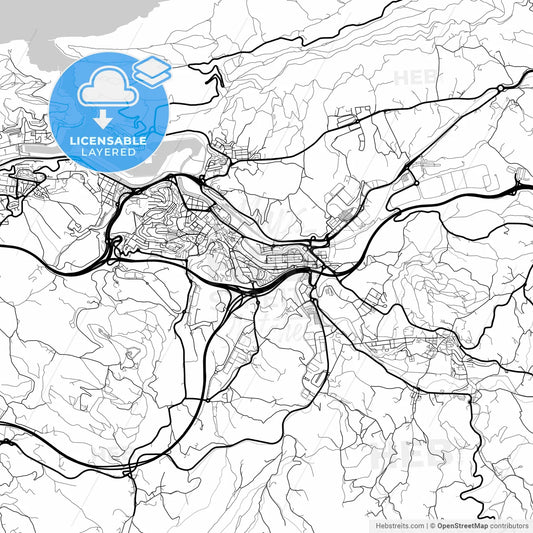 Layered PDF map of Errenteria, Gipuzkoa, Spain