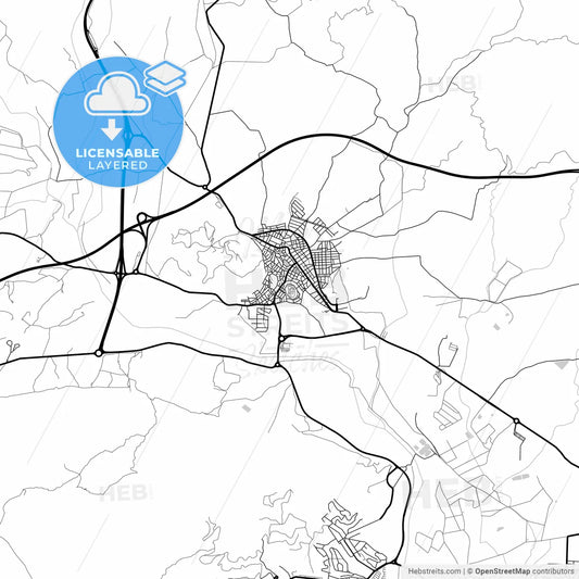 Layered PDF map of Mazarrón, Murcia, Spain