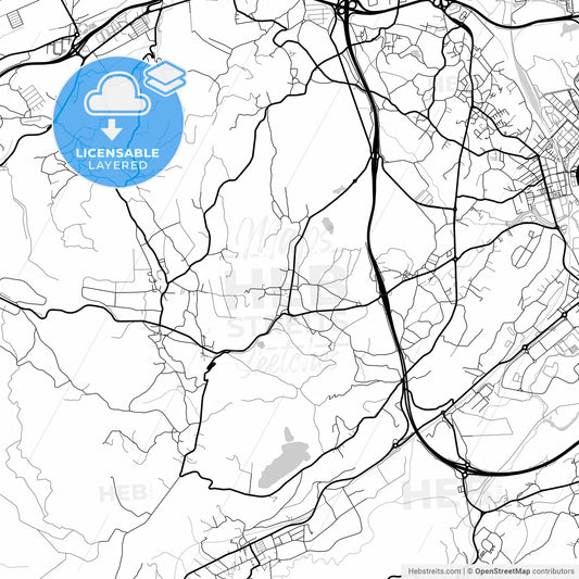 Layered PDF map of Camargo, Cantabria, Spain