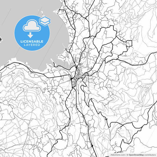 Layered PDF map of Redondela, Pontevedra, Spain