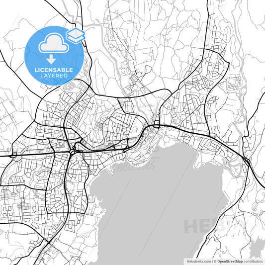 Layered PDF map of Karlskoga, Sweden