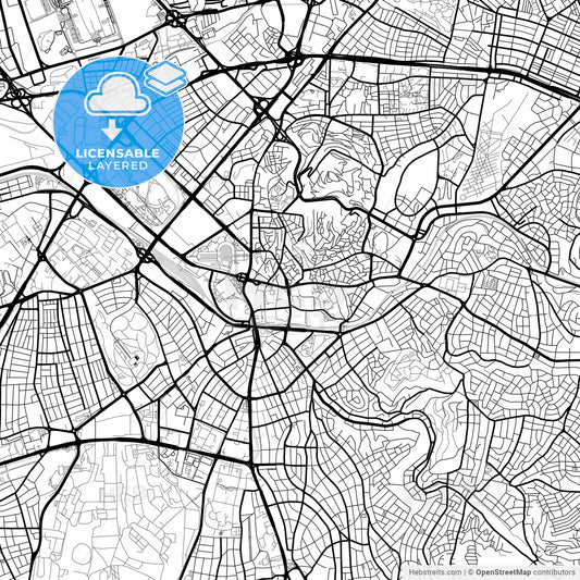 Layered PDF map of Ankara, Ankara, Turkey