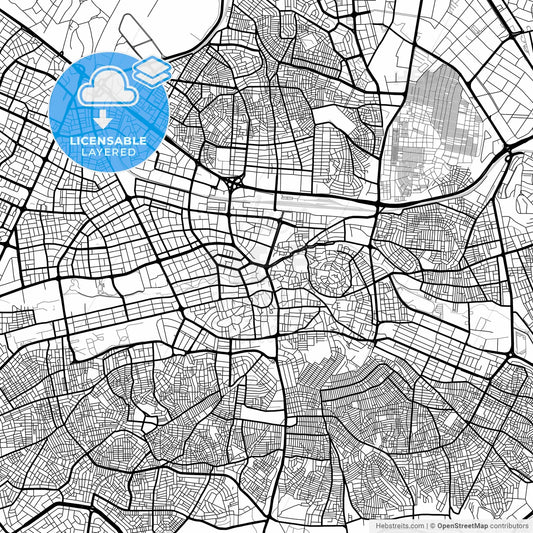 Layered PDF map of Gaziantep, Gaziantep, Turkey