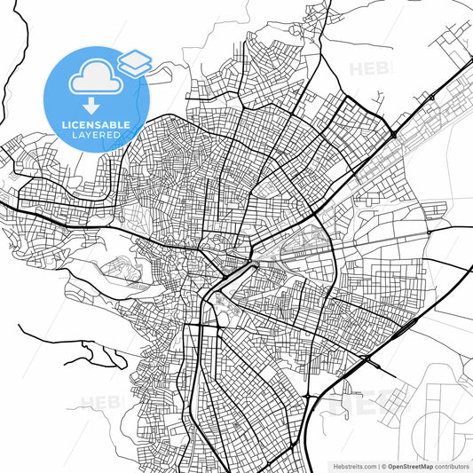 Layered PDF map of Balıkesir, Balıkesir, Turkey