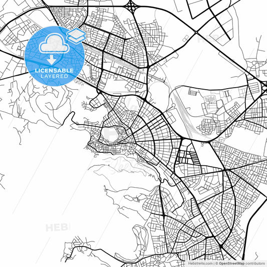 Layered PDF map of Afyon, Afyon, Turkey