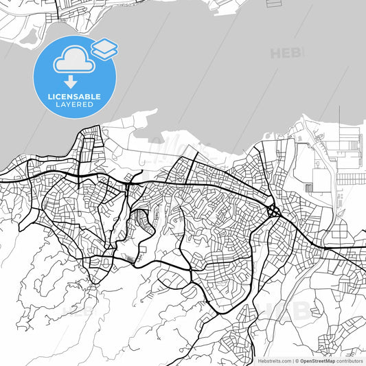 Layered PDF map of Gölcük, Kocaeli, Turkey