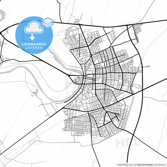 Layered PDF map of Ceyhan, Adana, Turkey
