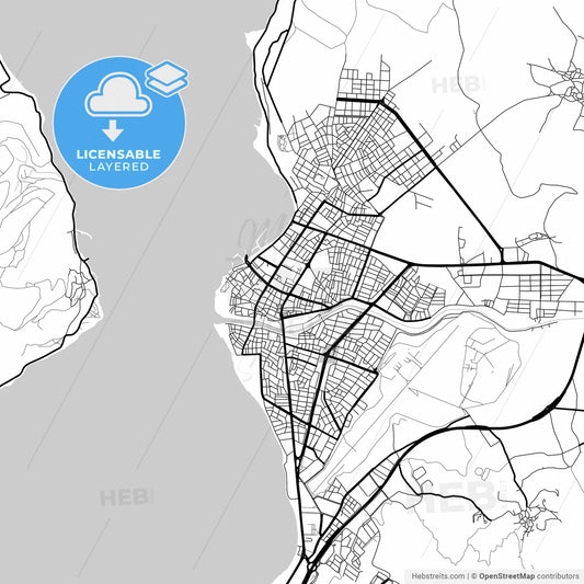 Layered PDF map of Çanakkale, Çanakkale, Turkey