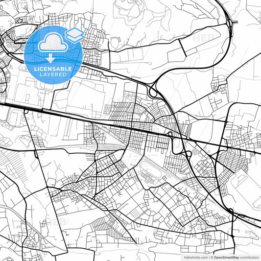 Layered PDF map of Kartepe, Kocaeli, Turkey