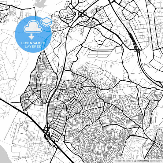 Layered PDF map of Çayırova, Kocaeli, Turkey