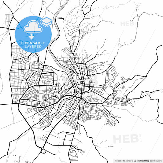 Layered PDF map of Kadirli, Osmaniye, Turkey