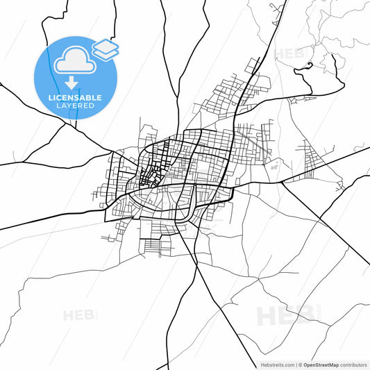 Layered PDF map of Ödemiş, İzmir, Turkey