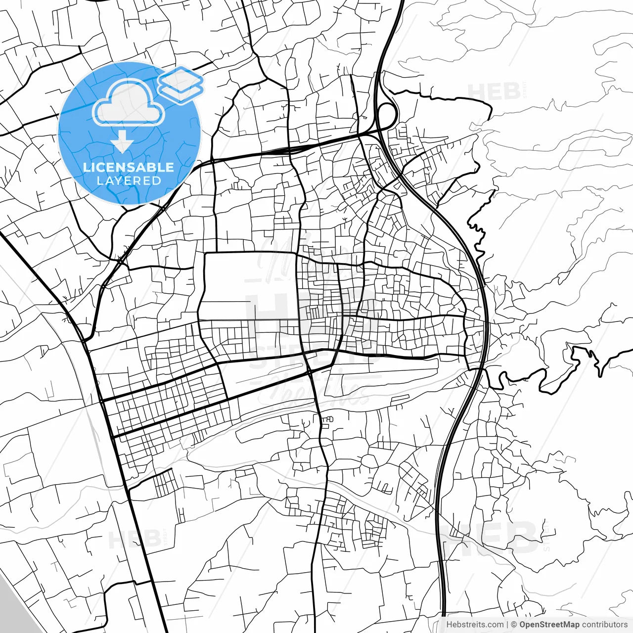 Layered PDF map of Dörtyol, Hatay, Turkey