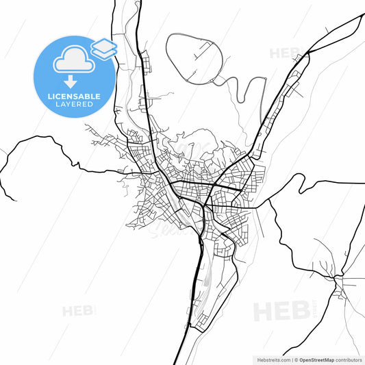 Layered PDF map of Çankırı, Çankırı, Turkey