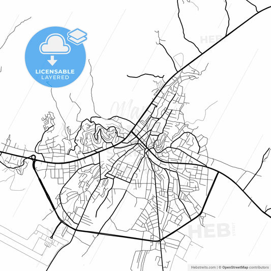 Layered PDF map of Yüksekova, Hakkâri, Turkey