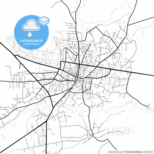 Layered PDF map of Patnos, Ağrı, Turkey
