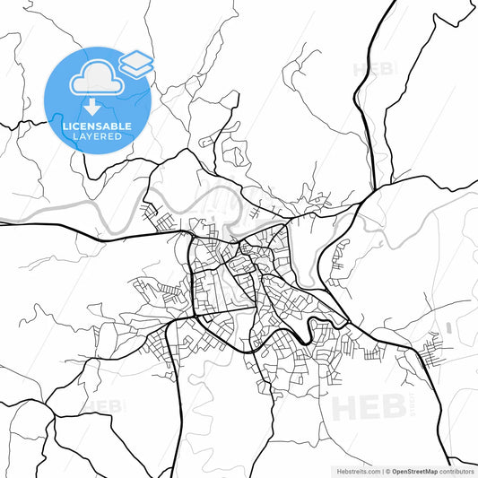 Layered PDF map of Bartın, Bartın, Turkey