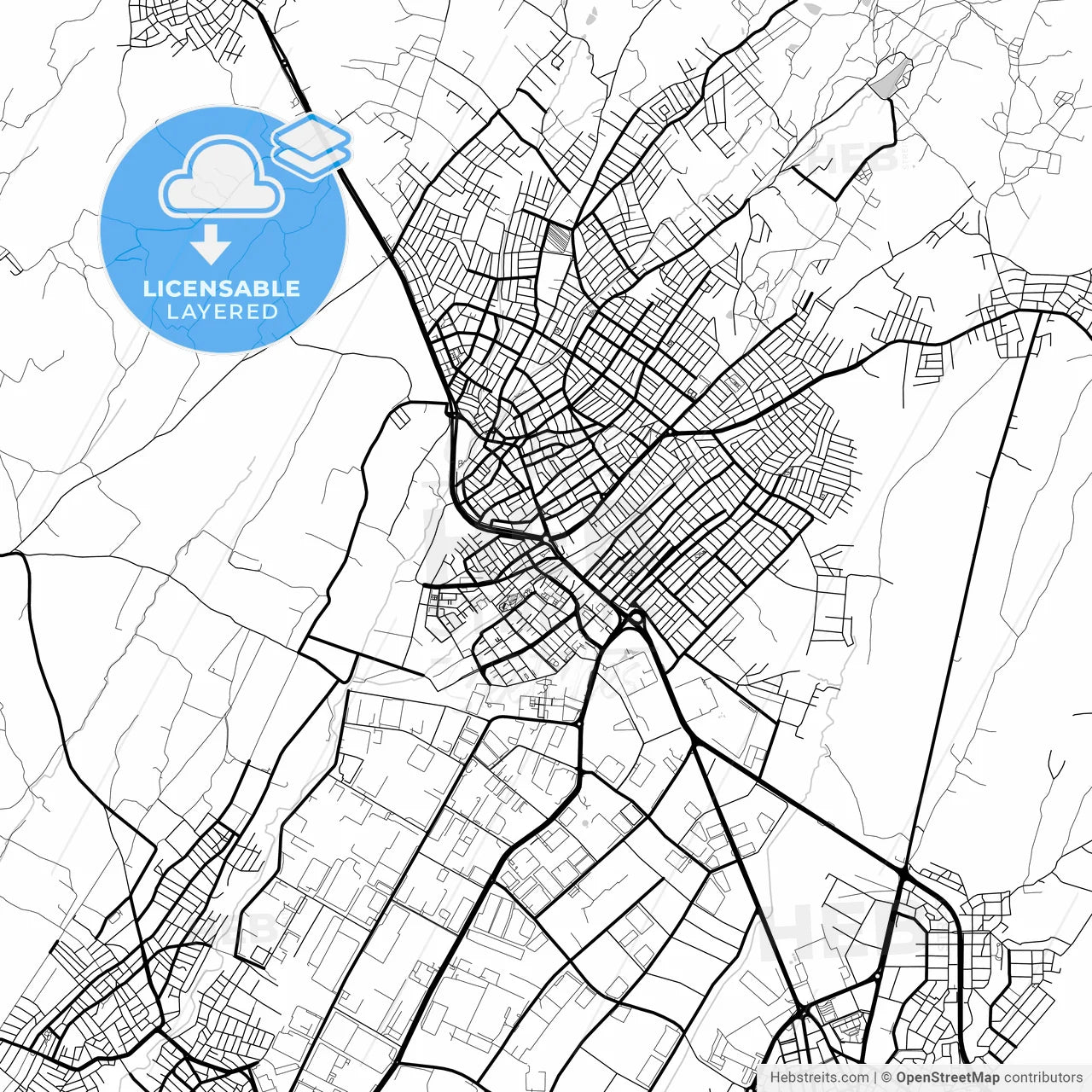 Layered PDF map of Kapaklı, Tekirdağ, Turkey