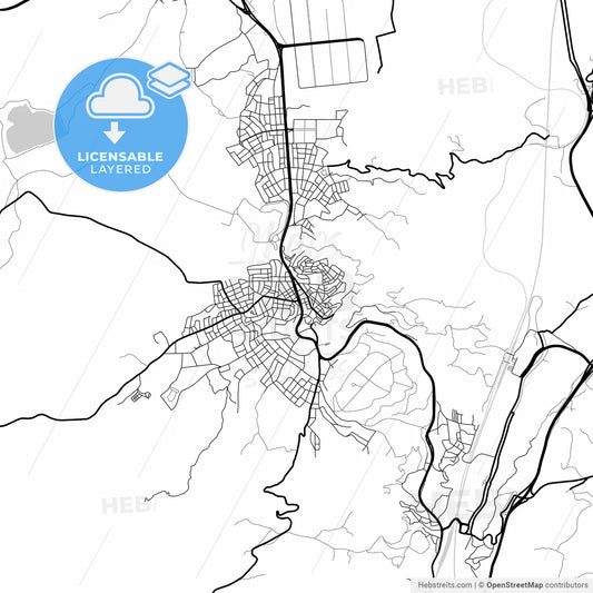 Layered PDF map of Bilecik, Bilecik, Turkey